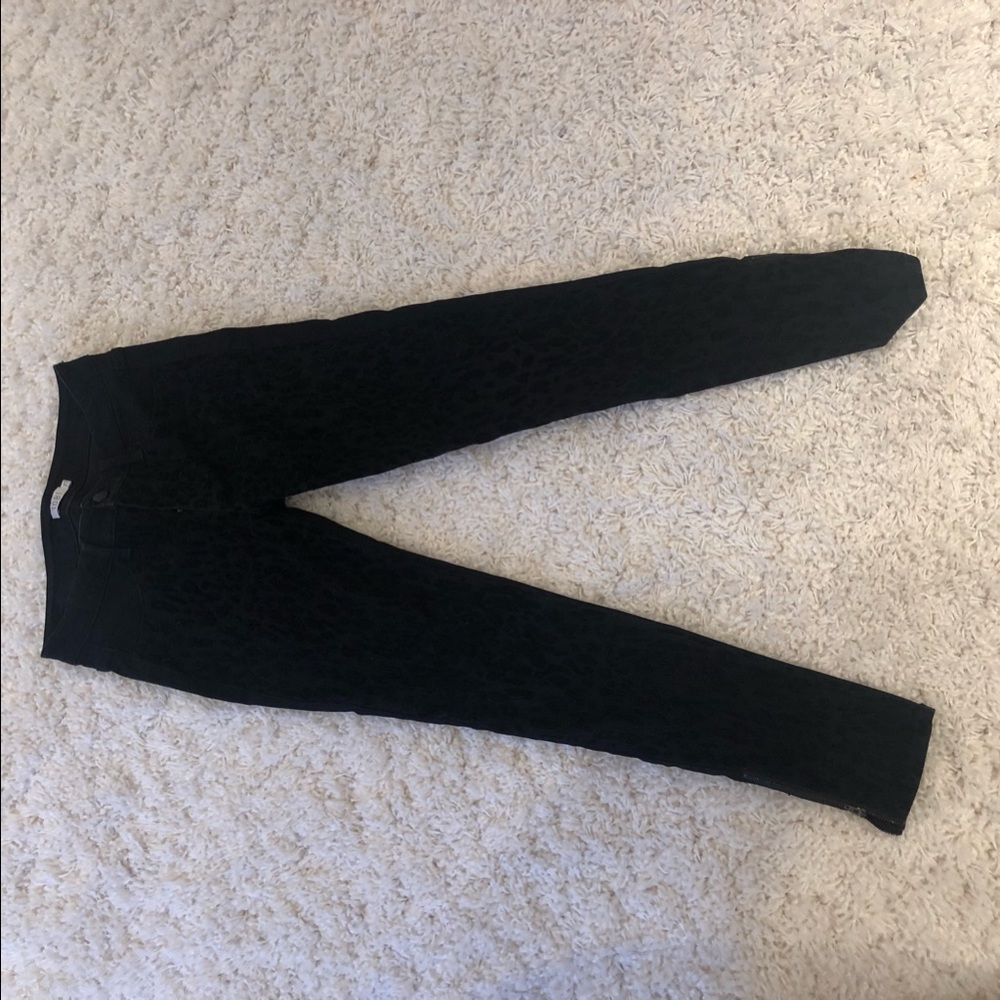 Tobi black leopard print pants